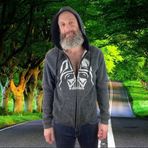 𝅺STARWARS Darth Vader Full Zip Mens Sweatshirt/ Hoodie Size L - Picture 10 of 10